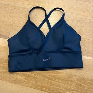 Blue Nike sports bra